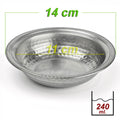 14 cm Krom Çelik Kahvaltılık ve Meze Kasesi 240 ml | Çerezlik, Sosluk, Sunum Kasesi -KASE1411