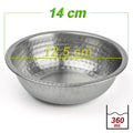 14 cm Krom Çelik Çorba Kasesi 360 ml | Lokanta, Restoran ve Ev Tipi Çorba Sunum Kasesi-KASE14125