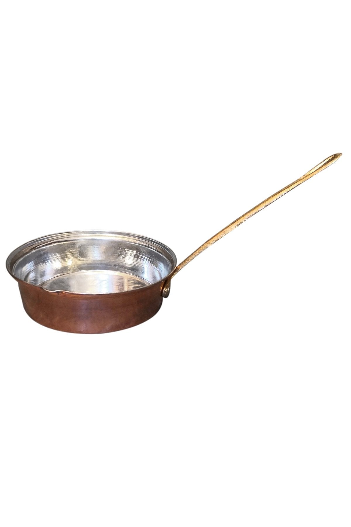 19 Cm Bakır Derin Tek Kulplu Sos Tavası, Iskender Tavası Btb - 0219 - Binbir Trend