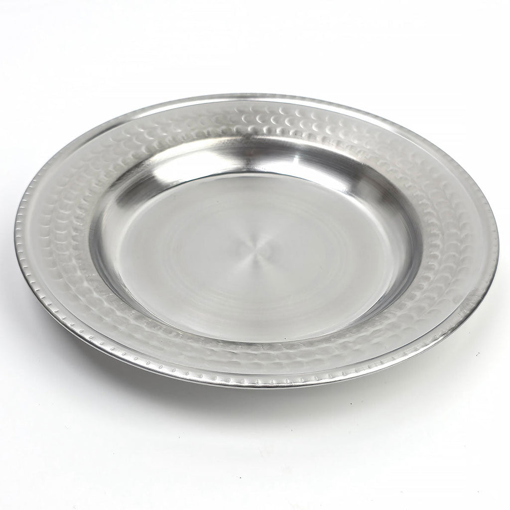 19 cm Paslanmaz Krom Çelik Tabak - Meze, Kahvaltı ve Sunum Tabağı (1 - 100 Adet Seçenekli) - Binbir Trend