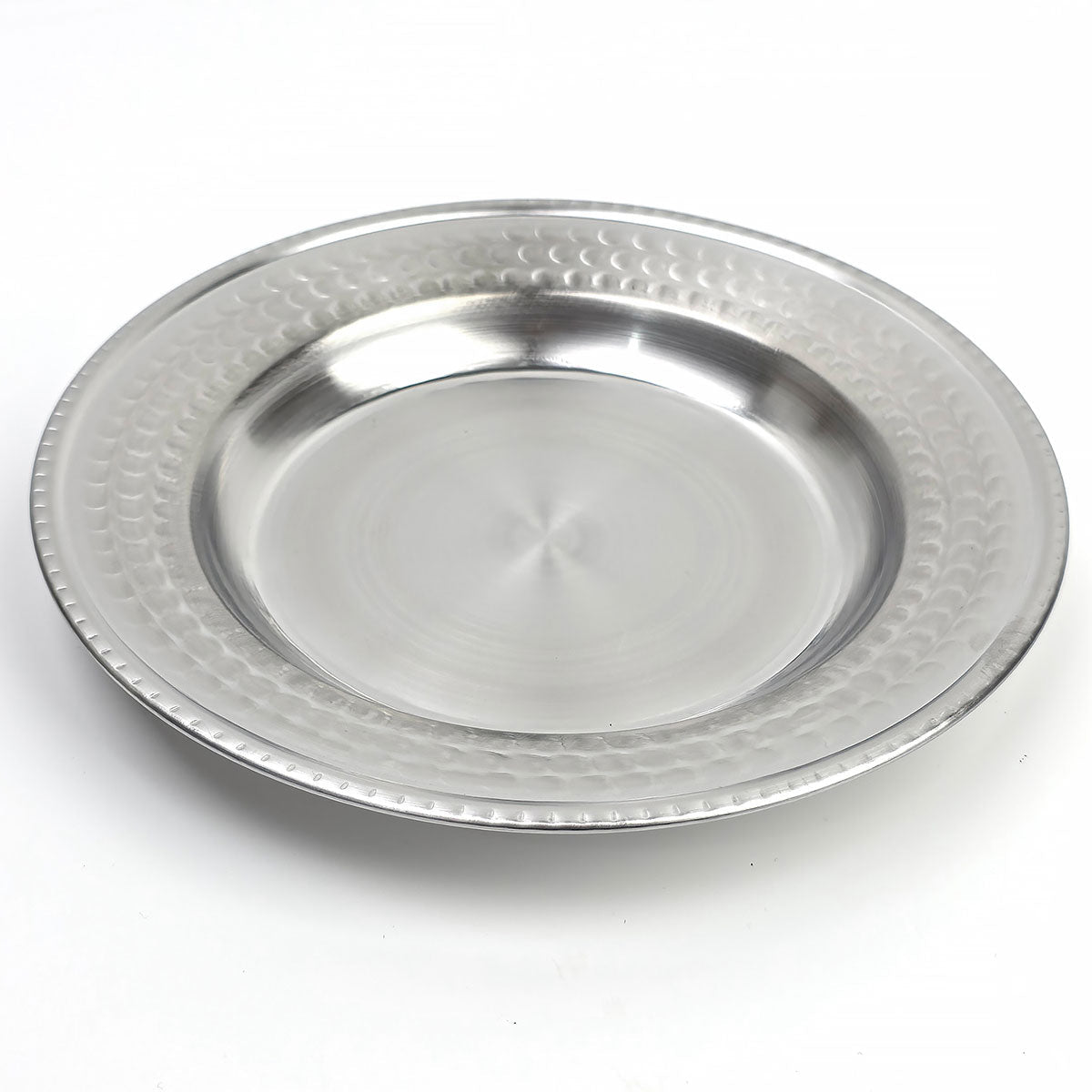 19 cm Paslanmaz Krom Çelik Tabak - Meze, Kahvaltı ve Sunum Tabağı (1 - 100 Adet Seçenekli) - Binbir Trend