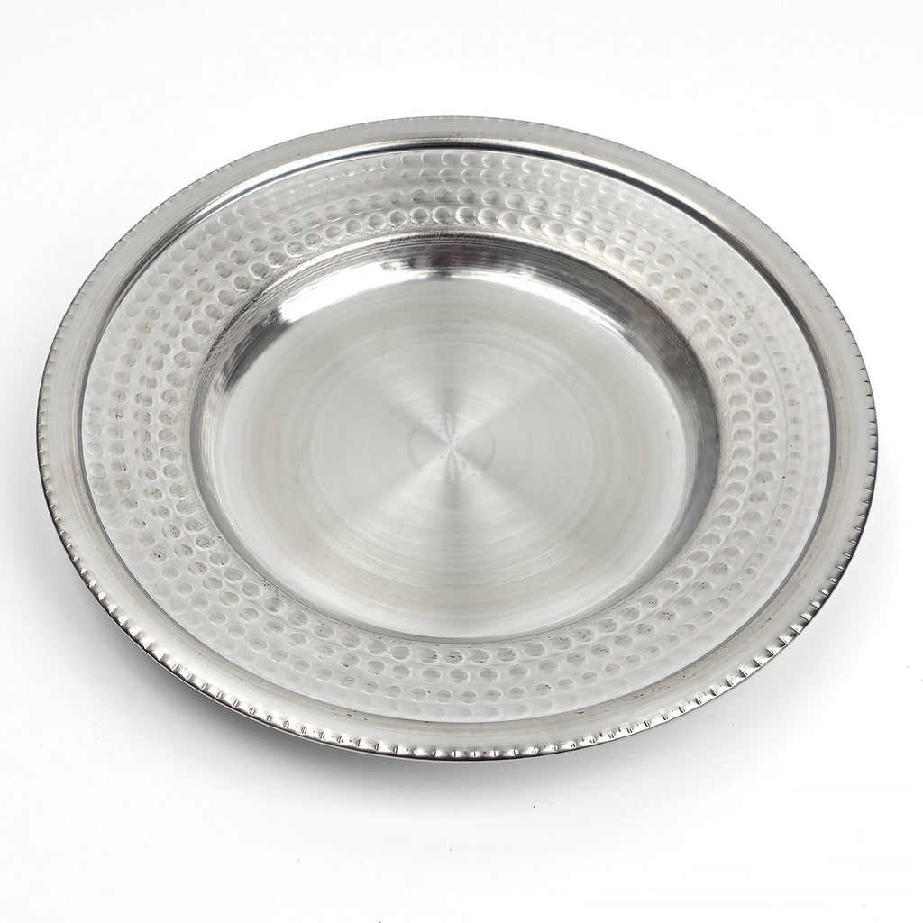 23 cm Derin Servis Tabağı - Paslanmaz Çelik Sunum Tabağı (1 - 4 - 6 - 12 - 30 - 100 Adet) - Binbir Trend