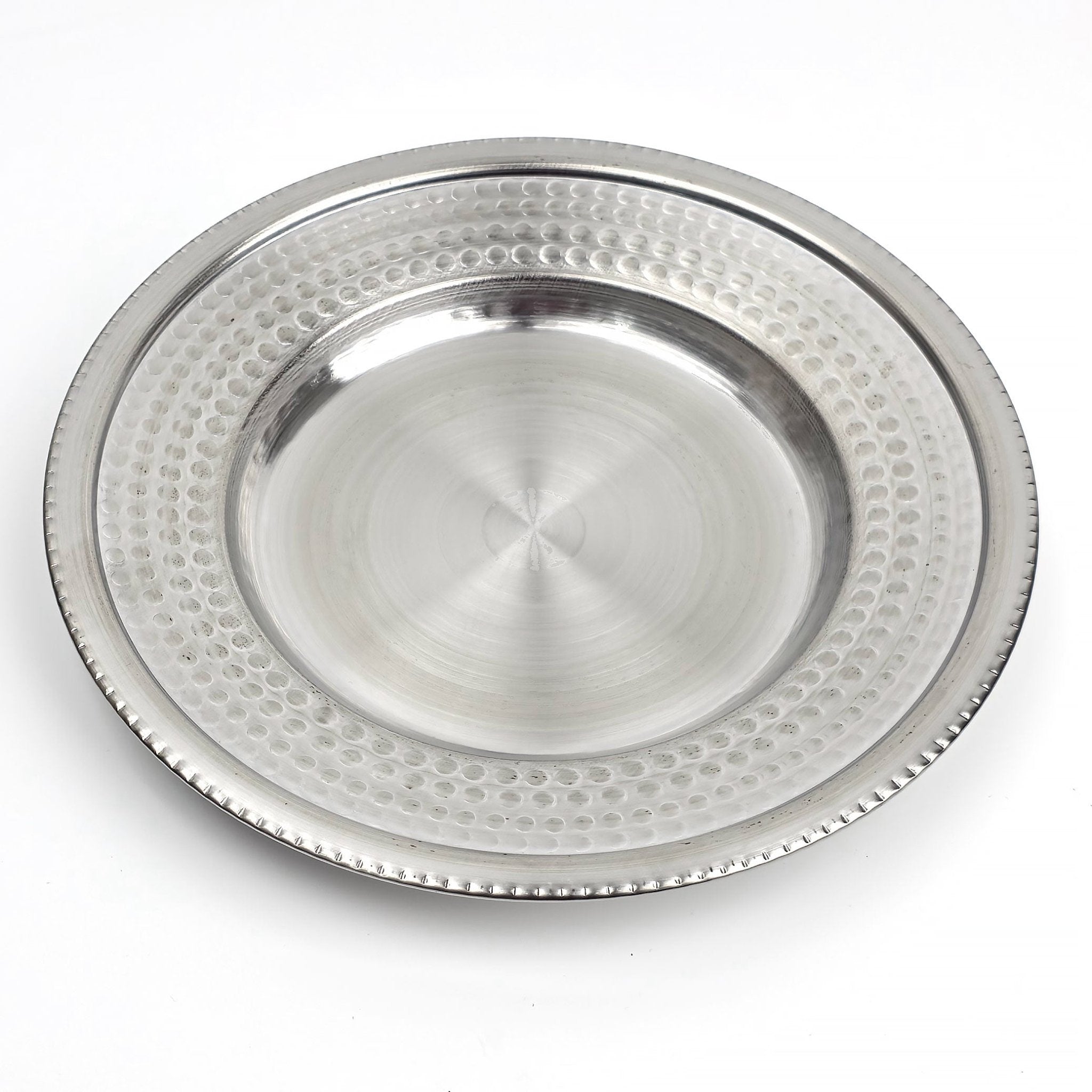 23 cm Derin Servis Tabağı - Paslanmaz Çelik Sunum Tabağı (1 - 4 - 6 - 12 - 30 - 100 Adet) - Binbir Trend