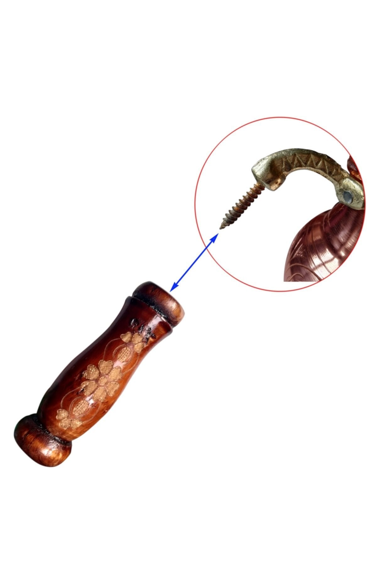 Alt Ve Üst Çaydanlık Ahşap Çaydanlık Kulpu Takımı - Binbir Trend