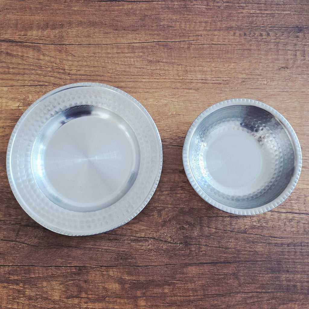 Çekic Dövme Desenli Çorba Kasesi ve Alt Tabak Takımı, Çorbalık Takımı 14cm - 17cm - Binbir Trend