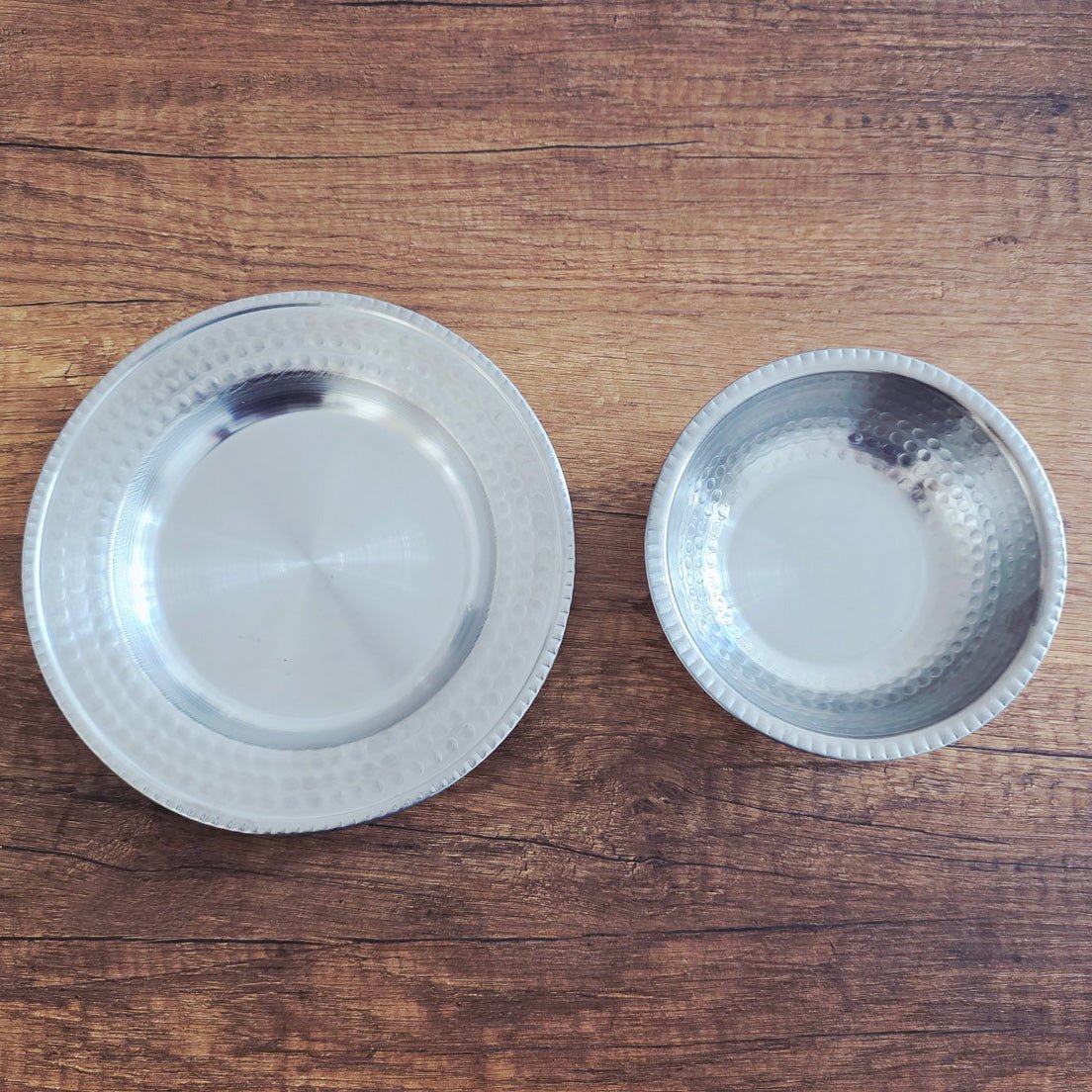 Çekic Dövme Desenli Çorba Kasesi ve Alt Tabak Takımı, Çorbalık Takımı 14cm - 17cm - Binbir Trend