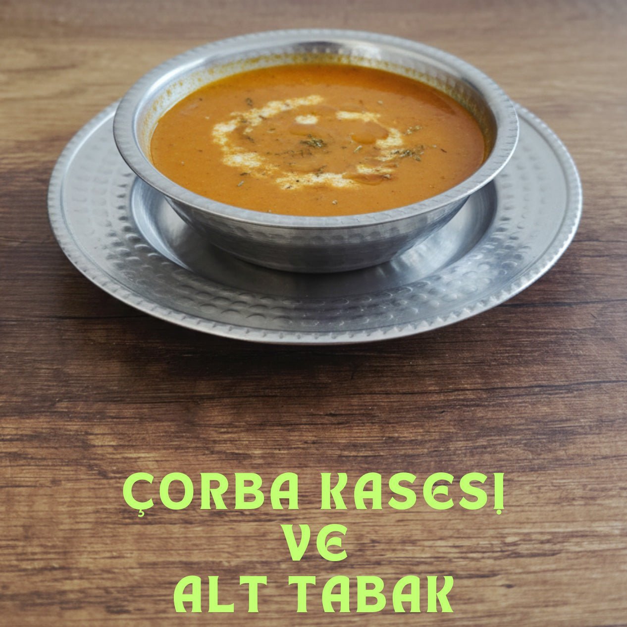 Çekic Dövme Desenli Çorba Kasesi ve Alt Tabak Takımı, Çorbalık Takımı 14cm - 17cm - Binbir Trend