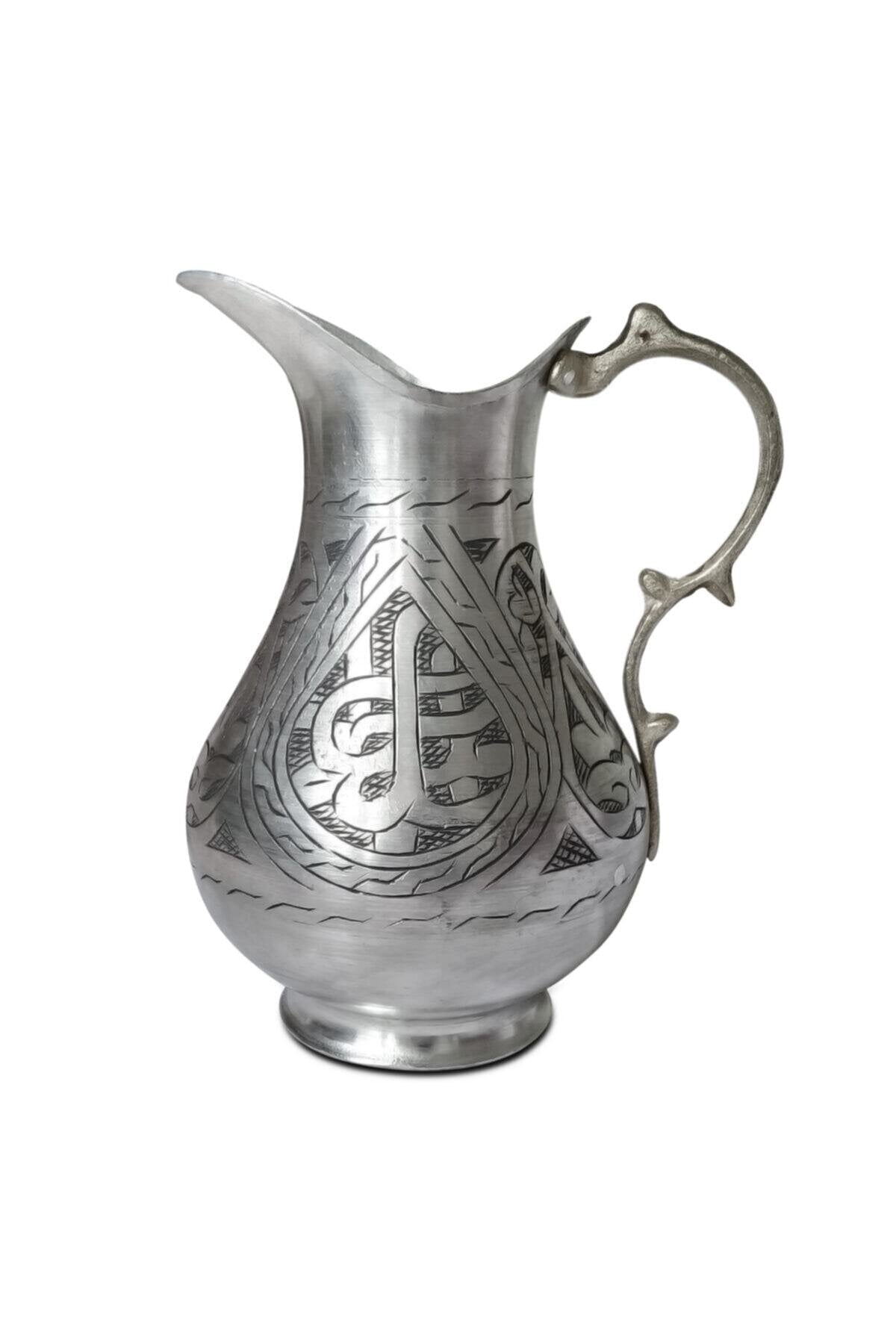 El Yapmı Keski Işlemeli Eskitme Bakır Sürahi 1900 Ml - Binbir Trend