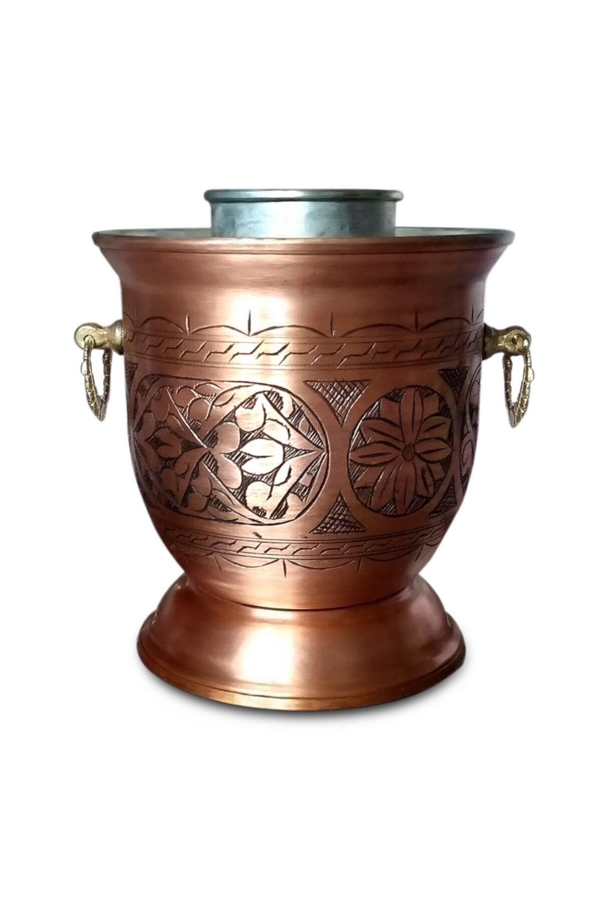 Eskitme Keski Işlemeli Bakır Ehli Keyf Rakı Şişelik - Binbir Trend