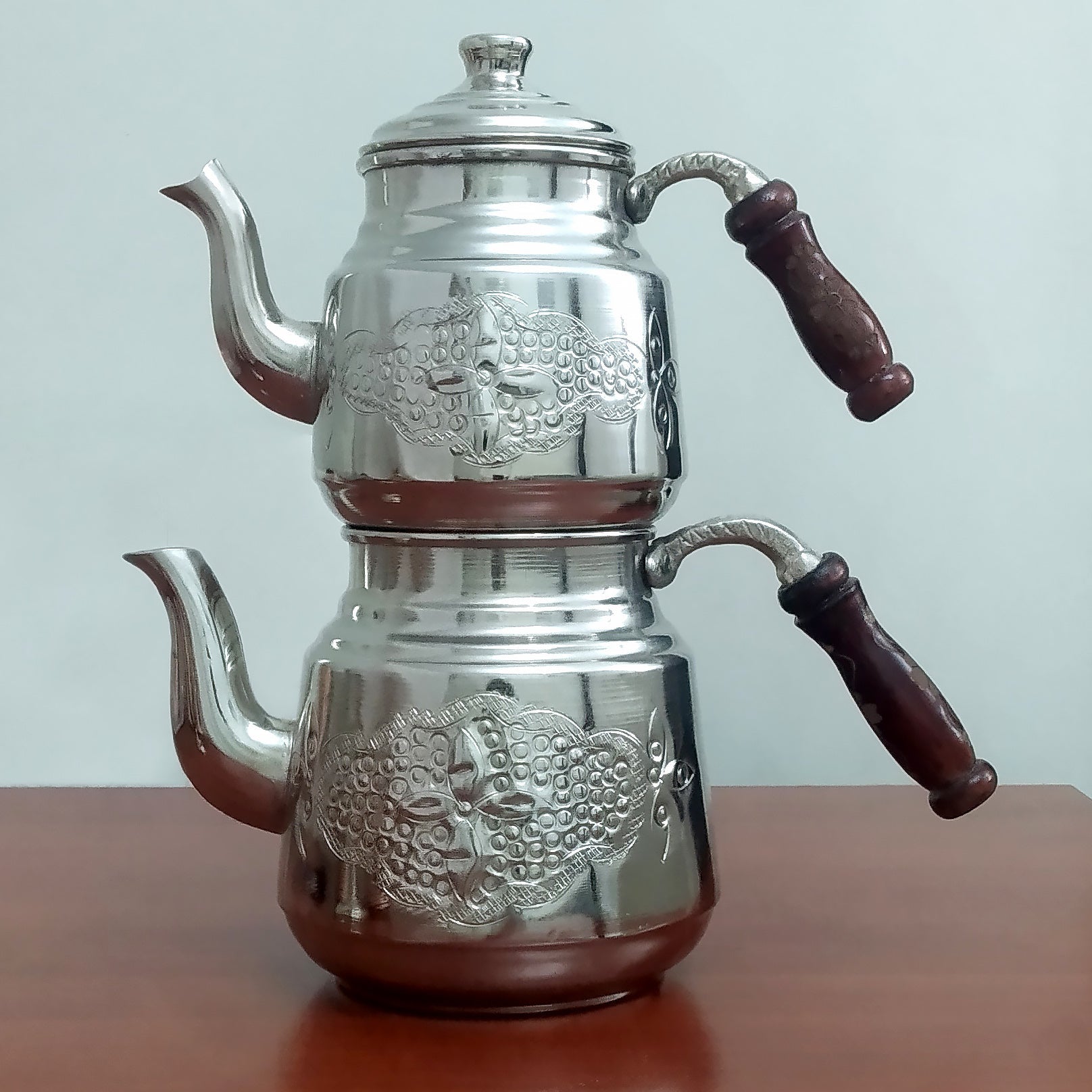 Selçuklu Işlemeli Bakır Çaydanlık Takımı 3 Lt. - Binbir Trend