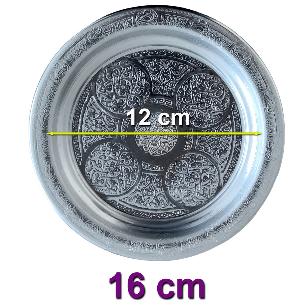 16 cm Paslanmaz Krom Çelik Meze Servis Tabağı - Restoran ve Ev Tipi