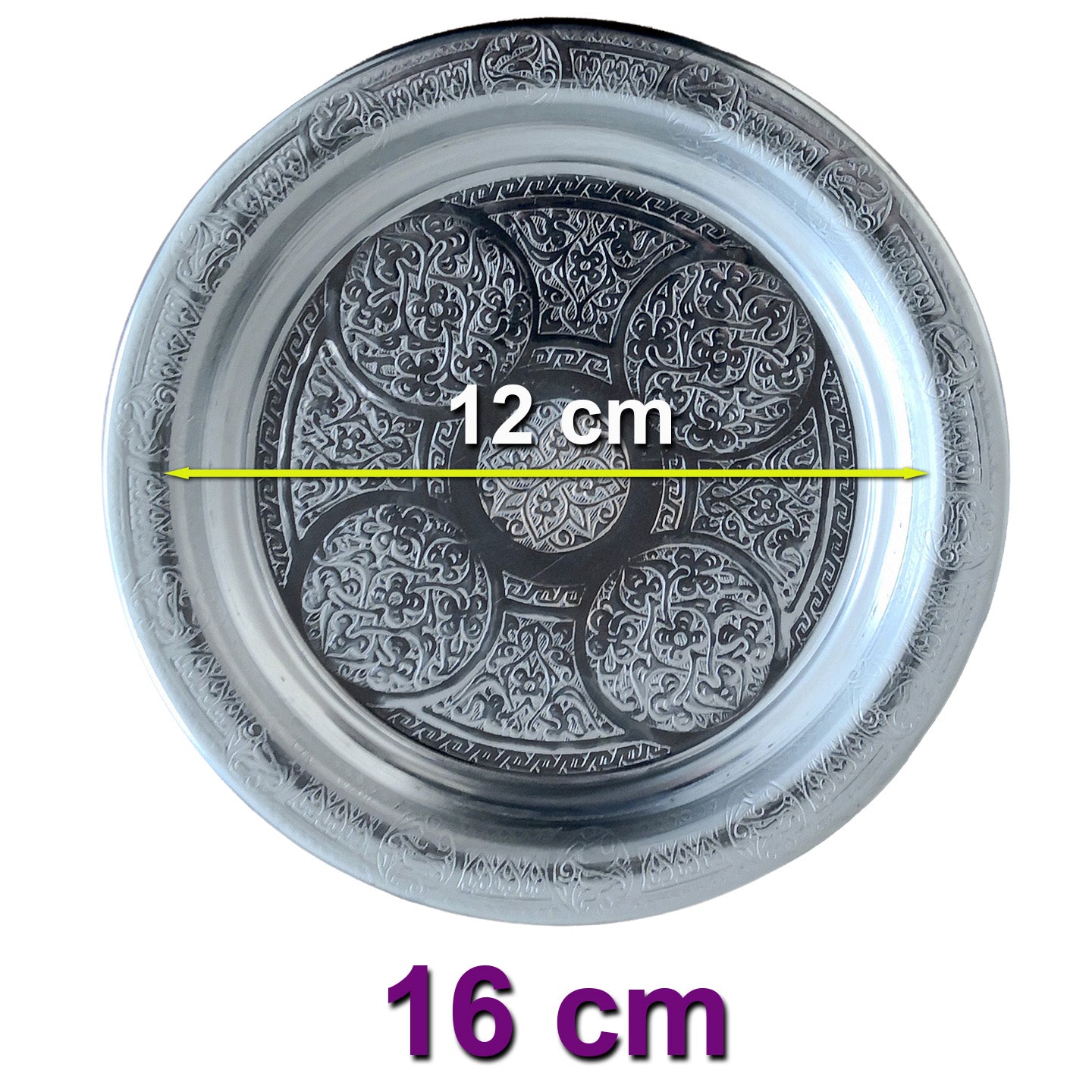 16 cm Paslanmaz Krom Çelik Meze Servis Tabağı - Restoran ve Ev Tipi