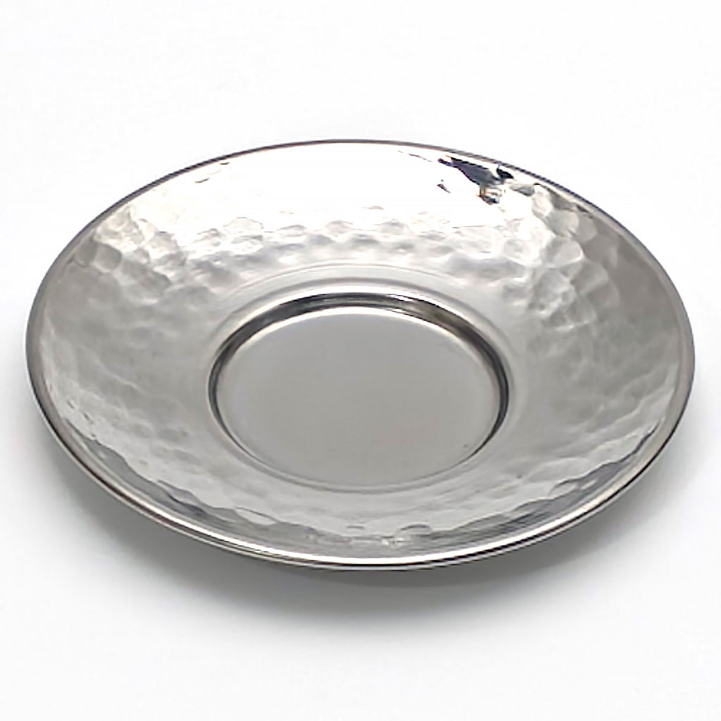 Paslanmaz Çelik Çekiç Dövmeli Çay Tabağı 10 cm – 6 / 12 / 50 / 100’lü Set Seçenekleri