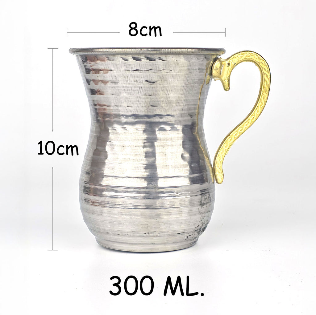 Krom Çelik Ayran Bardağı – 300 ml (1 / 10 / 30 / 50 Adet Seçenekleriyle)